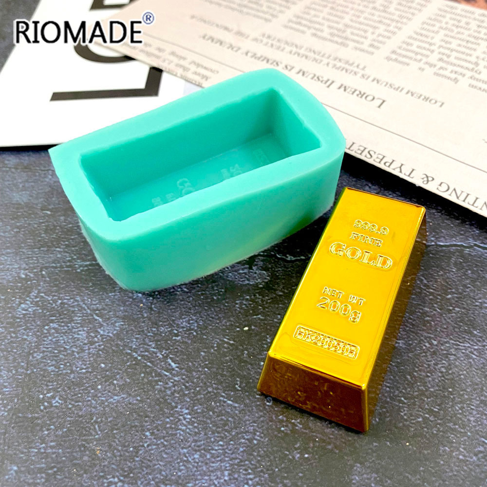 Gold Brick Shape Silicone Mold - огляд і ціна Candle Molds