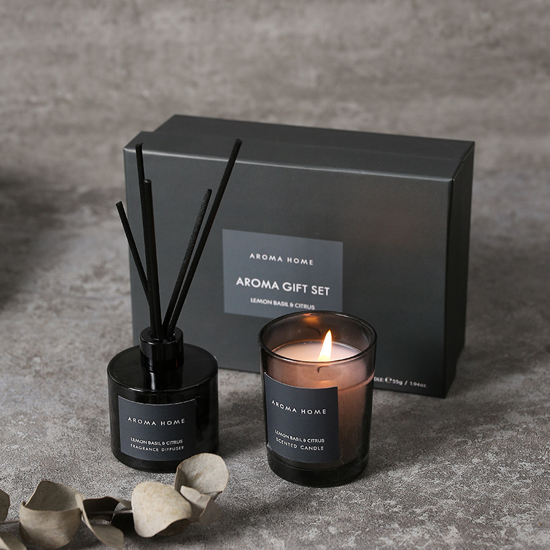 2Pcs Gift Box Set Aromatherapy - огляд і ціна Candle Containers