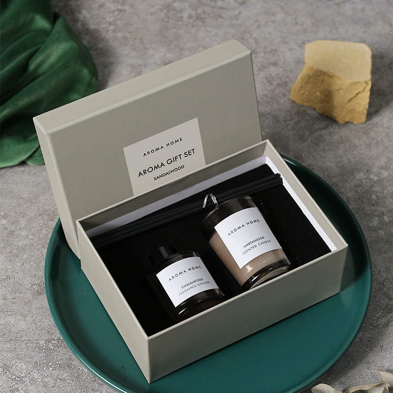 2Pcs Gift Box Set Aromatherapy - огляд і ціна Candle Containers