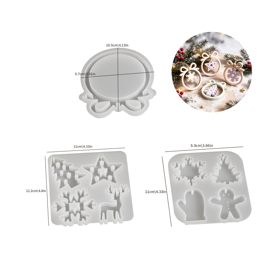 1/3 piece Christmas resin sili - огляд і ціна Candle Molds