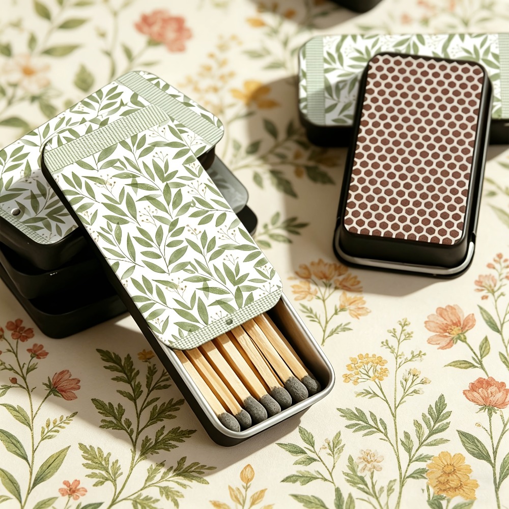 Green Leaf Pattern Tin Matchbo - огляд і ціна Candle Lighter