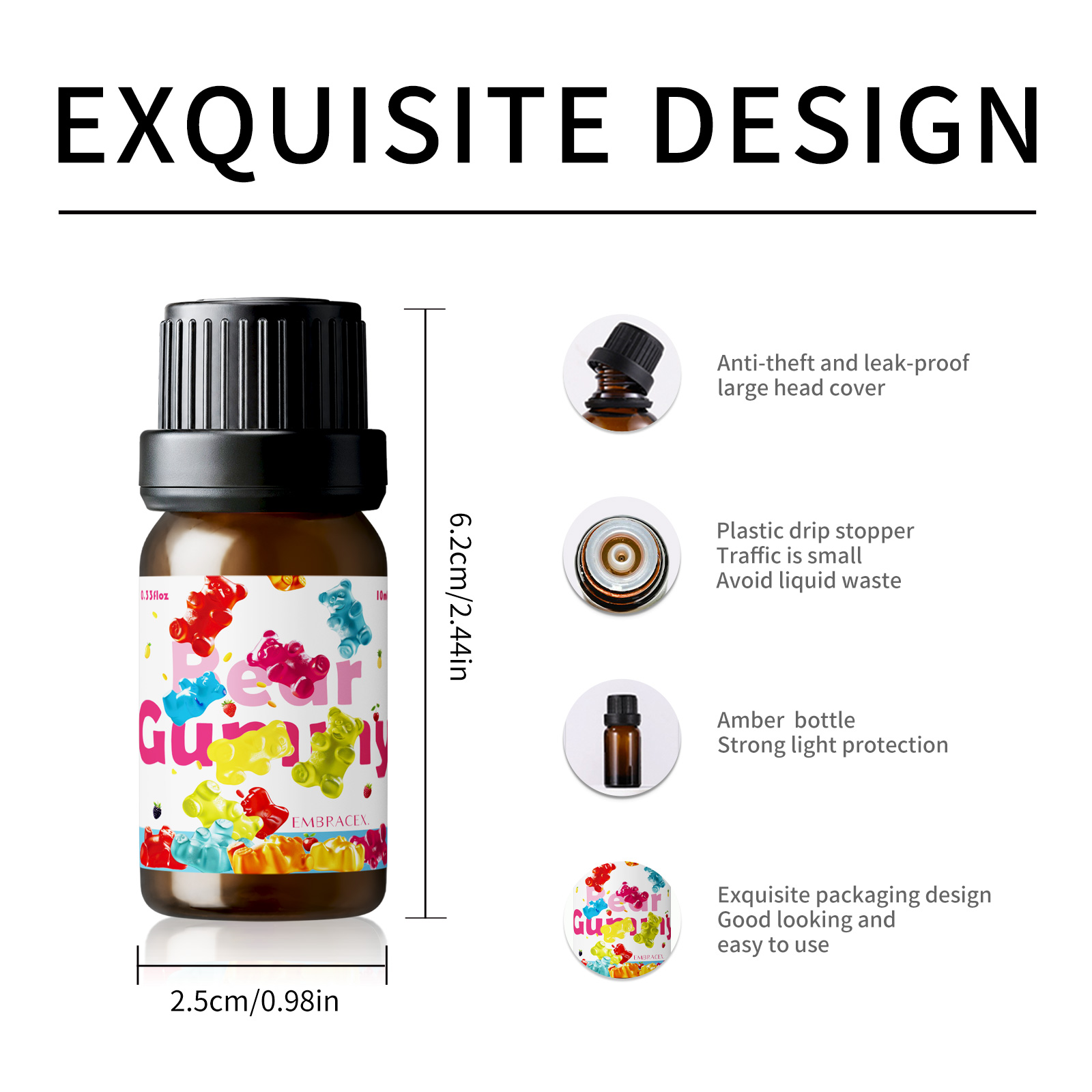 10ml Gummy Bear Fragrance Oil  - огляд і ціна Candle Fragrance