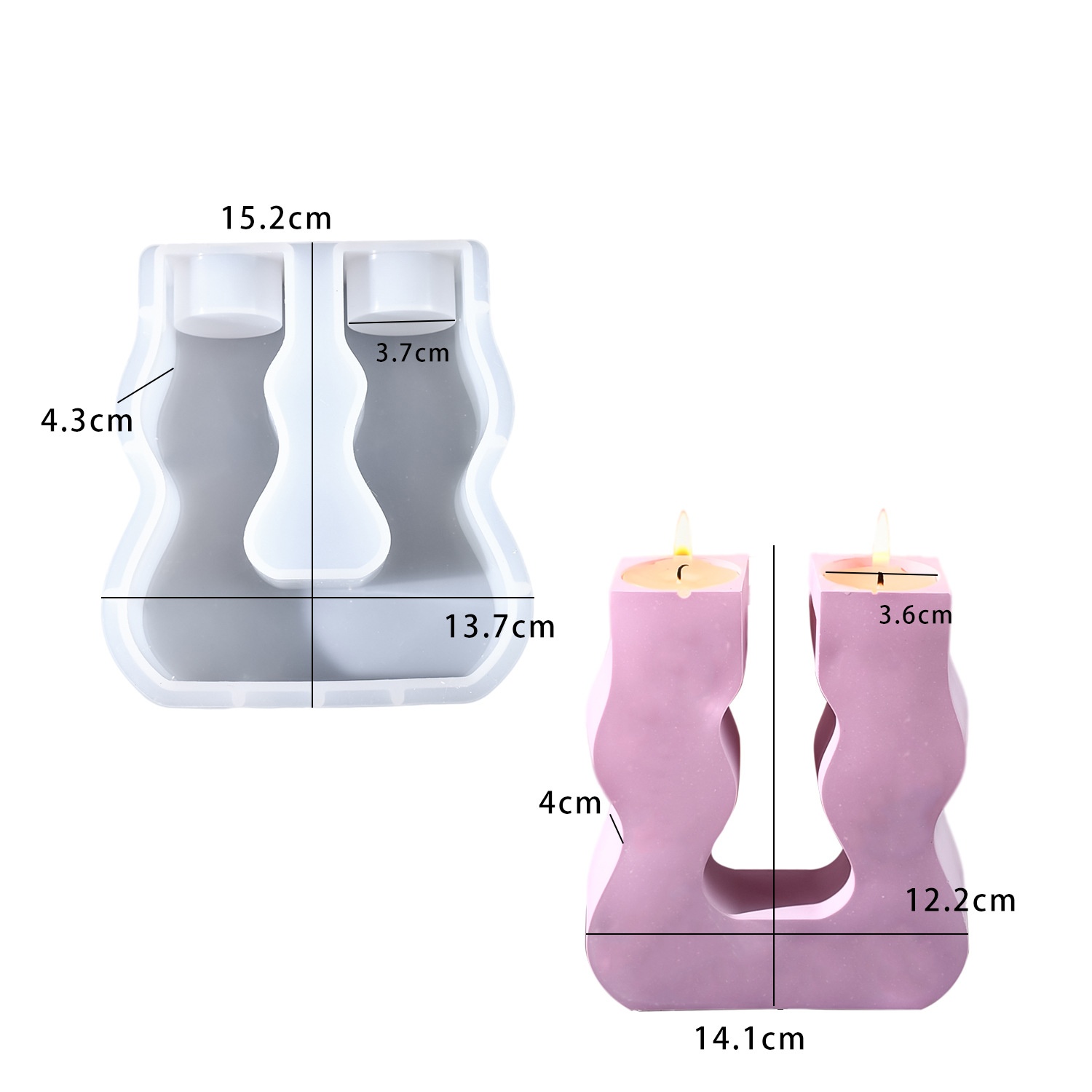 DIY epoxy resin mold U-shaped  - огляд і ціна Candle Molds