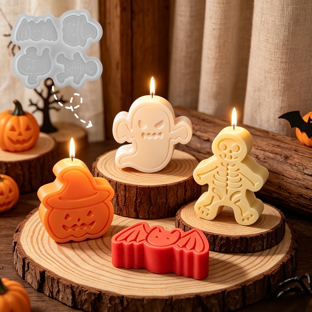 4-cavity silicone resin mold s - огляд і ціна Candle Molds